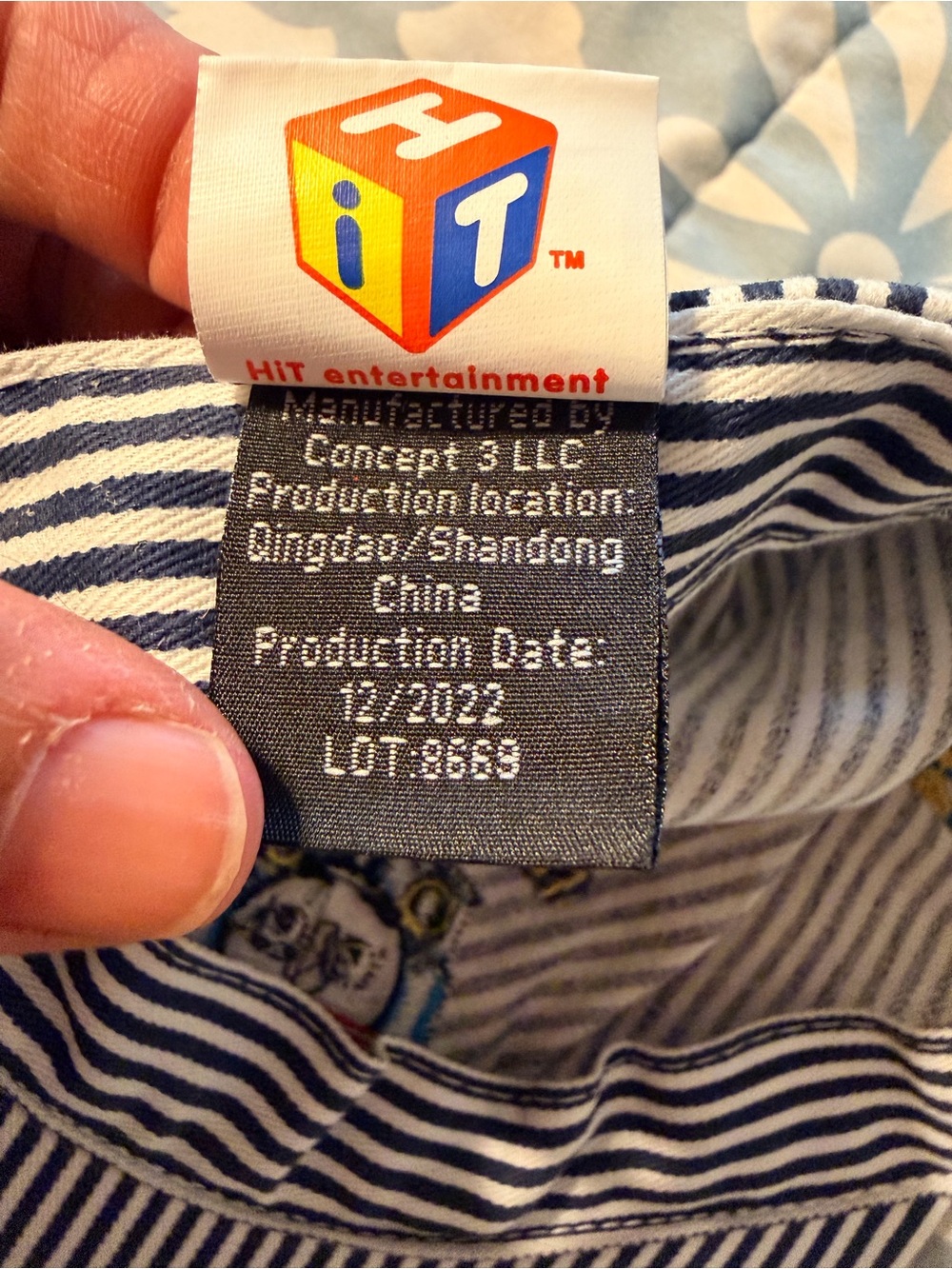 Thomas & Friends Blue and White Striped Engineer Hat - Picture 6 of 7